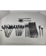 Oneida 22 Pc Lot Custom Stainless Roseanne Rose flatware mix Set USED - $30.15 CAD