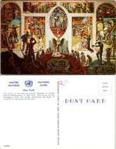 One(1) New York(NY) United Nations HQ Security Council Chamber VTG Postcard - £7.50 GBP
