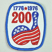 Bowling 200 American Bicentennial Vintage Patch 1776-1976 USA Red White ... - $8.75