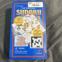 Sudoku - Original Travel Game in Collectors Tin - BONUS 50 Kakuro Games ... - $9.90