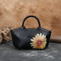 Retro Leather Women Handbag  New Handmade Embossed Shoulder Bags Casual ... - £81.49 GBP