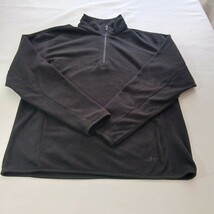 NordicTrack Men&#39;s Size M Black Long Sleeve Mock Neck 1/4 Zip Pullover Sw... - $13.16