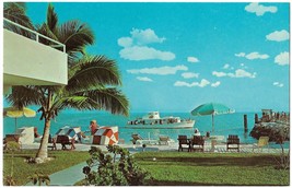  Vintage collectible 3.5&quot;x5.5&quot; POSTCARD Key Colony Beach FLORIDA motor lodge - £1.88 GBP