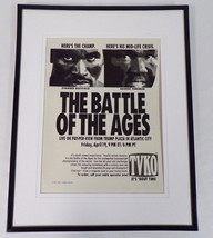 1991 Evander Holyfield vs George Foreman Framed 11x14 ORIGINAL Advertisement - £38.91 GBP