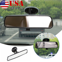 Car Truck Rear View Mirror Glass Suction Cup Stick On Interior Wide Adjustable - £12.50 GBP