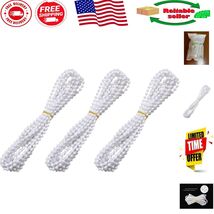 Premium Plastic Bead Chains for Honeycomb &amp; Roman Blinds - 3 Meters, 3-Pack - $385.67 MXN