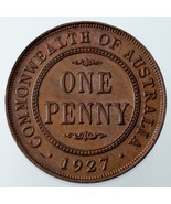 1927-M Australie Penny Marron Couleur, Au État Km #23 - $196.45 CAD