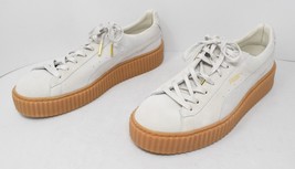 Puma Rihanna Fenty Shoes Suede Creepers White Oatmeal Grey 11 Mens 36217... - $99.00