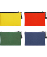 7&#39;&#39;X4.7&#39;&#39; Canvas Tool Bags - 4 Pack Heavy Duty Zipper Pouch Set, Multipu... - $21.87