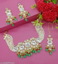 Latest Kundan Traditional Gold Plated Jewelry Set Wedding Bridal Jewelry Setc - £7.78 GBP