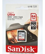SanDisk Ultra 64GB 80MB/s SDXC SDHC Class 10 533x SD Camera Flash Memory... - £7.85 GBP