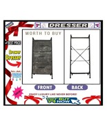 ✅ DRESSER ➕? CHEST OF DRAWERS Storage ORGANIZER Fabric BINS Rustic?BUY N... - $1,855.95 MXN