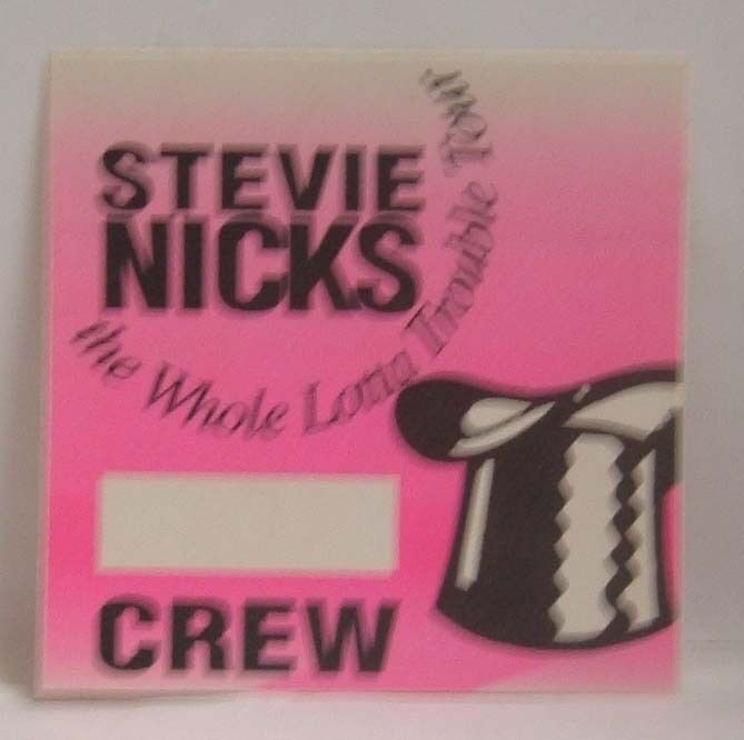 FLEETWOOD MAC / STEVIE NICKS - ORIGINAL TOUR CLOTH BACKSTAGE PASS ***LAS... - $10.00