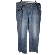 Merona Straight Jeans 38x32 Men’s Dark Wash Pre-Owned [#3652] - £15.69 GBP