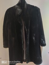 Vintage Fur Coat Size 14 Modacrylic - £32.66 GBP