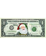 One(1) Santa Claus Stocking Stuffer $1 Bill Genuine Money Christmas B0CP... - $181.06 MXN