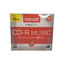 Maxell CD-R Compact Discs Music Audio Recordable 80 Minute, 700mb, 10 Pa... - $17.81