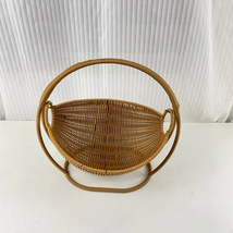 Smooth smooth storage basket, rattan fruit basket, resin wicker bread basket, re - £34.98 GBP