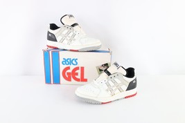 NOS Vintage 90s Asics Mens 8 Spell Out Gel Rage Lo Sneakers Shoes White ... - $98.95