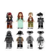 8pcs Pirates of the Caribbean Minifigures Jack Sparrow Salazar Carina Le... - $28.94 CAD