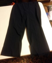 039 Women&#39;s Investments Petites 14P Black Dress Pants  - $9.99