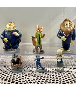 6 Disney Zootopia Toy Figures Nick Judy Lionheart Clawhauser Bellwether ... - £9.25 GBP