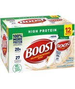 BOOST High Protein Balanced Nutritional Drink,*08/2025*Very Vanilla, 8oz... - $32.87 CAD