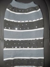 TOP PAW SEQUIN STRIPE DOG SWEATER SIZE L NEW - £14.30 GBP
