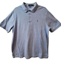 Polo Ralph Lauren Classic Fit Cotton Polo Golf Shirt Lt Blue Heather Sz ... - $18.63