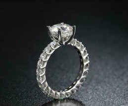 Engagement Ring 2.80Ct Round Cut Simulated Diamond Solid 14K White Gold ... - $251.01
