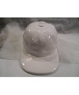 WHITE (BASEBALL CAP) / HAT (PIGGY BANK/COIN BANK) 10&quot; x 7&quot; X5&quot; - $19.80