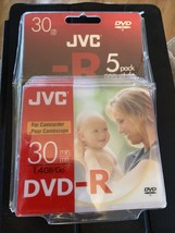 New Sealed 5 pack JVC Dvd-R 30min 1.4GB VD-R14N5 Recordable Disc for Cam... - $11.88