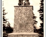 RPPC Donner Monument Statue Truckee California CA UNP Postcard C16 - £5.41 GBP