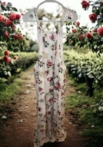 NWT Torrid White Sleeveless Floral Long Summer Dress Size 6 High Neck Ch... - £46.65 GBP
