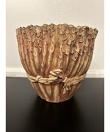 Vintage Terrahima Pottery Ceramic Planter SIGNED Green Lining - £43.83 GBP