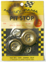 1965 K&amp;B Aurora 1:24 Slot Car Pit Stop Parts LOLA T-70 POSI-LOK WHEEL SE... - £21.22 GBP