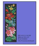 Bead Loom Floral Border 5 Multi-Color Bracelet Patterns PDF BP_30 - £3.91 GBP