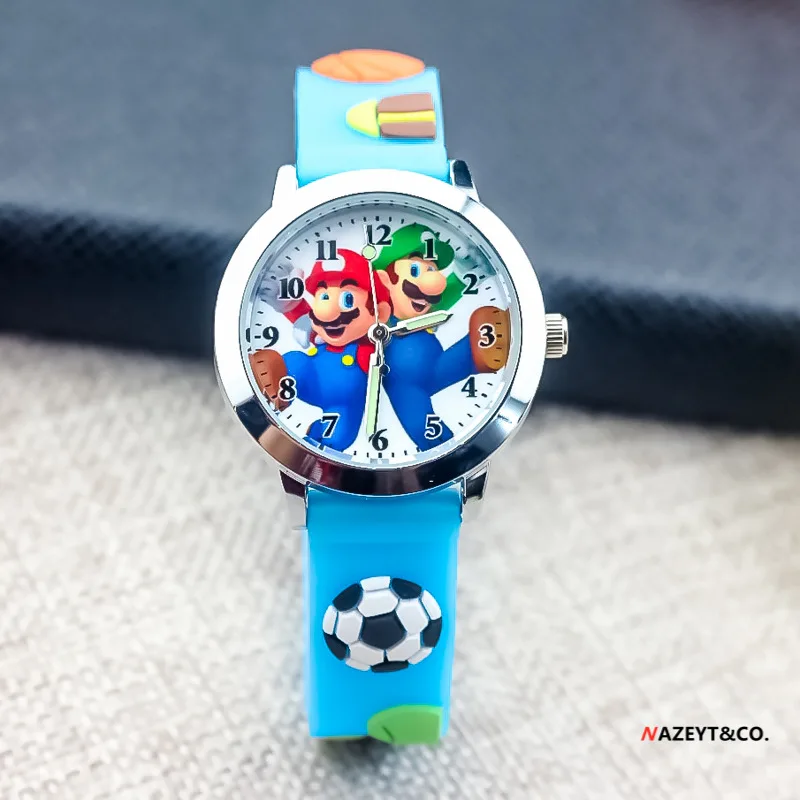 Play Super Mario New Play&#39;s Silicone Watch Mario Brothers 3D Cartoon Anime Game  - £22.98 GBP
