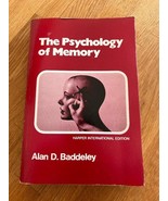 Alan D Baddeley / The Psychology of Memory 1976 Large Paperback - $16.45 CAD