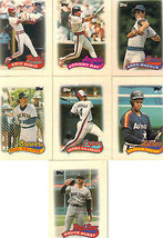 Lot of 7 - 1989 Topps Mini League Leaders Baseball Trading Cards - £2.34 GBP