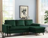 88 Inch Reversible , Small Sectional Sleeper Sofa Bed With Storage Chais... - $1,436.99