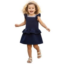 Janie and Jack Ruffle Navy Dress Size 2T - $24.75