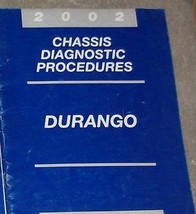 2002 Dodge Durango Telaio Diagnostica Lievi Servizio Negozio Riparazione Manuale - £5.48 GBP