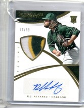 2015 Panini Immaculate Material Autos Prime /99 RJ Alvarez #110 Rookie Auto RC - £2.23 GBP