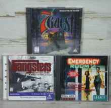 Lot 3x Vintage PC Games Emergency Room 2 - Gangsters - 7th Guest - £6.83 GBP