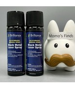 New Lot Of 2 Brilliance Laser Inks 2 Oz Each Aerosol Black Laser Marking... - $29.69