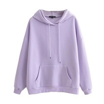 TRAF Women&#39;s Sweatshirt Fashion Pockets Oversized Hoodie Sweatshirts Long Sleeve - £72.25 GBP