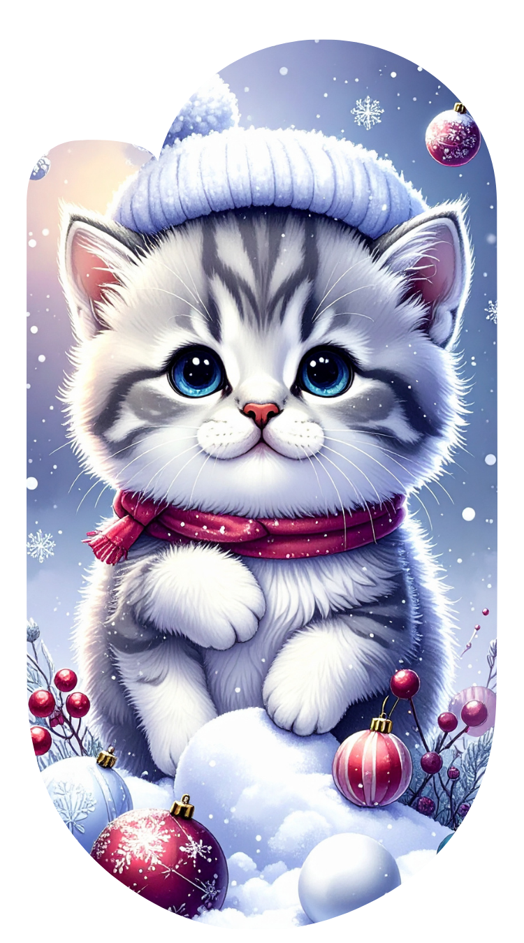 Winter Christmas Paperclip Design Clipart 100 PNG Digital Download Bundle 6 Item image 10