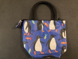 Mimi the Sardine Penguin Zipper Bag 10&quot; x 8&quot; Cute Animal Bag - £6.73 GBP