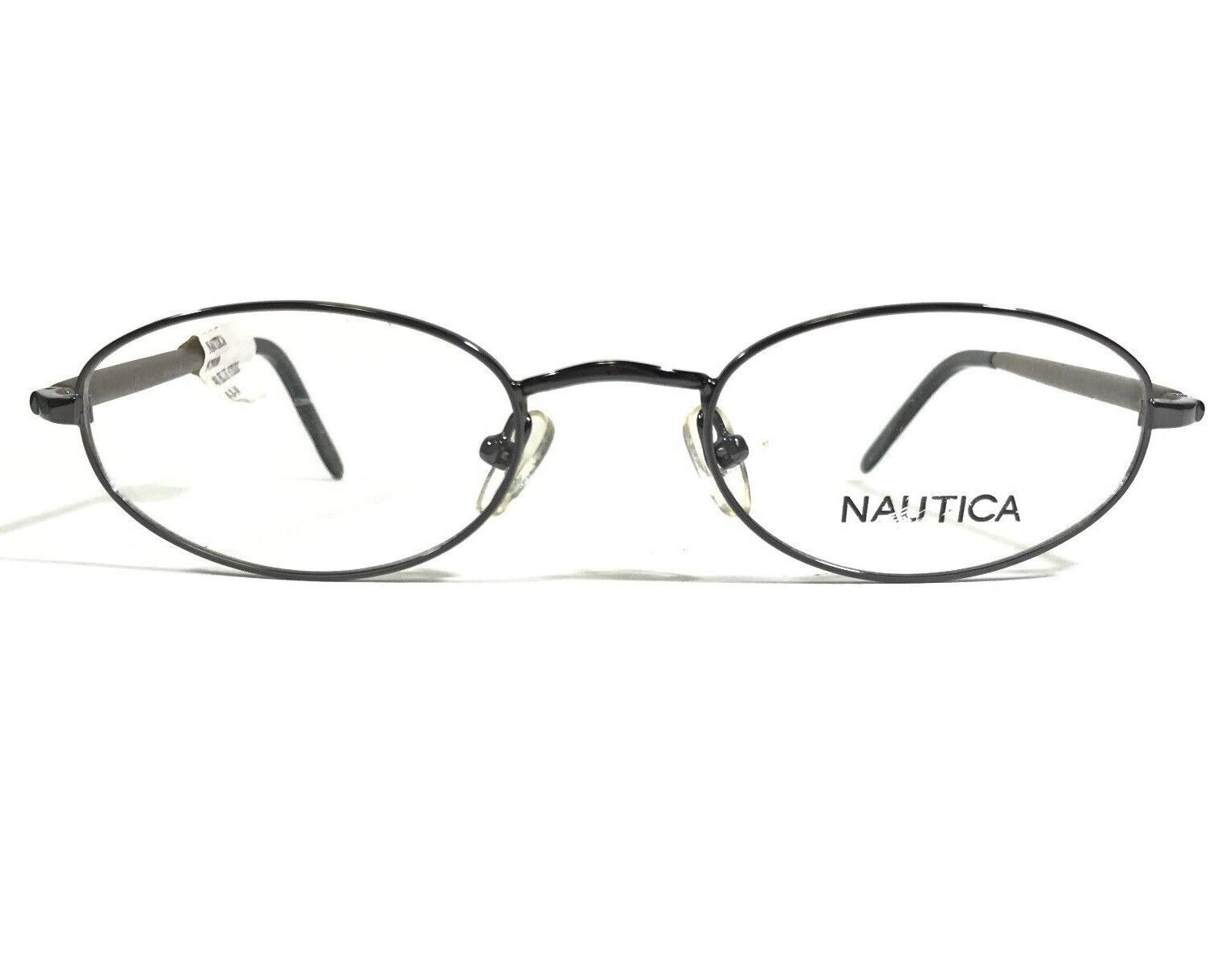Primary image for Nautica N7900 401 Eyeglasses Frames Brown blue Grey Round Wire Rim 49-20-140